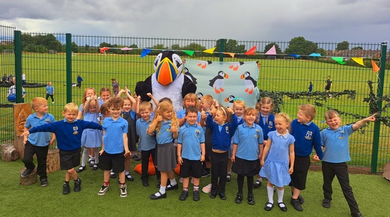Puffin and kids