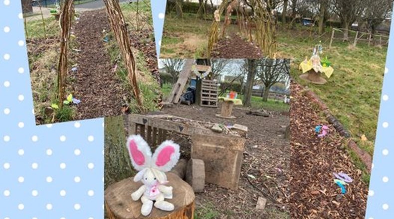 Easter bunny visits Meadowdale